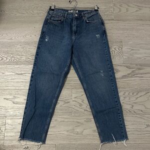Topshop Blue Distressed Women Jeans